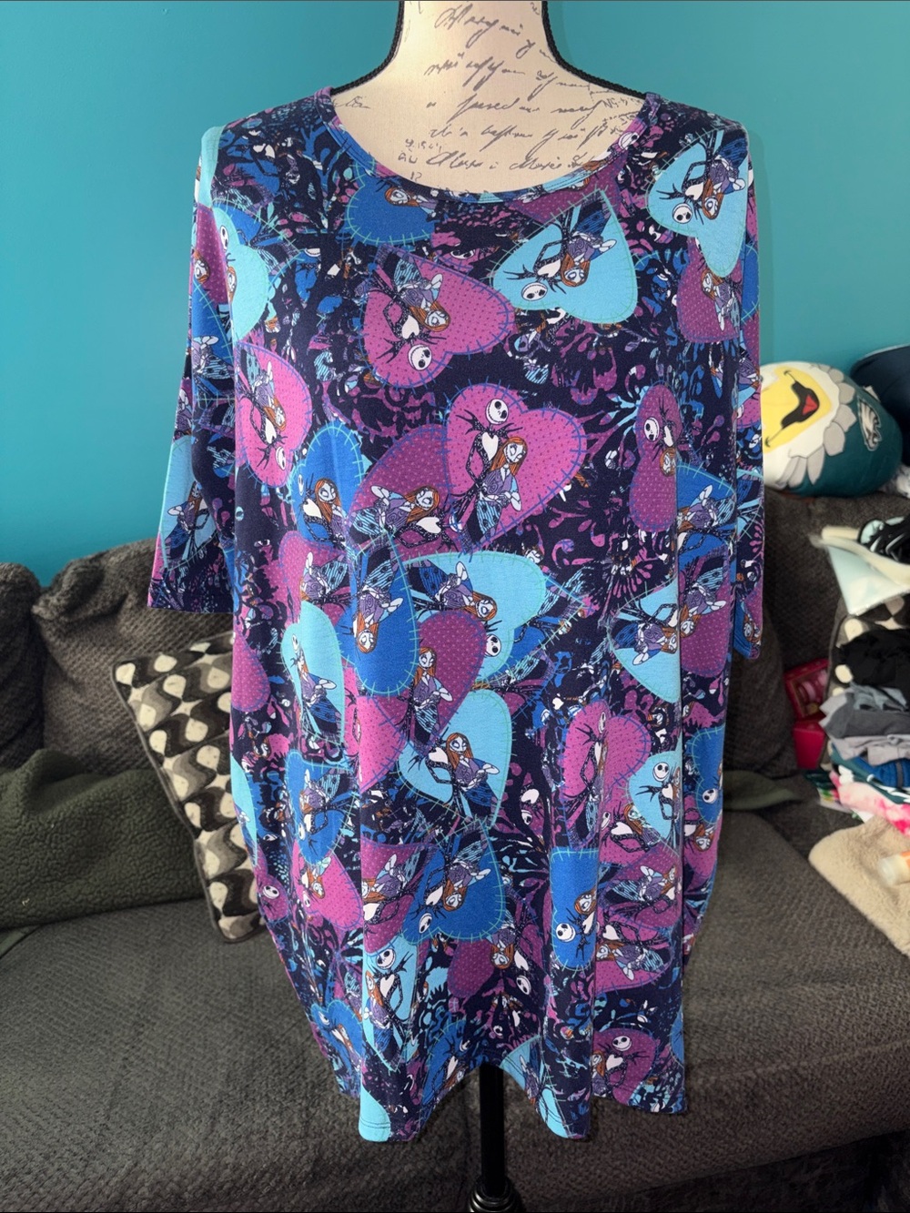 LuLaRoe Disney "The Nightmare Before Christmas" Irma Tunic, Medium